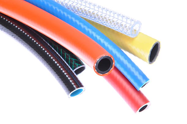 Vibrant assortment of multi-color PVC hoses